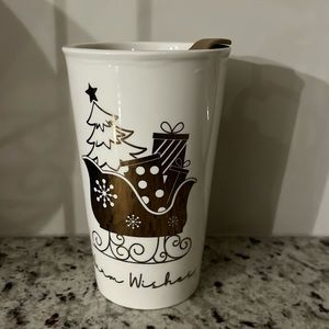 New.  Marketplace coffee cup with cover